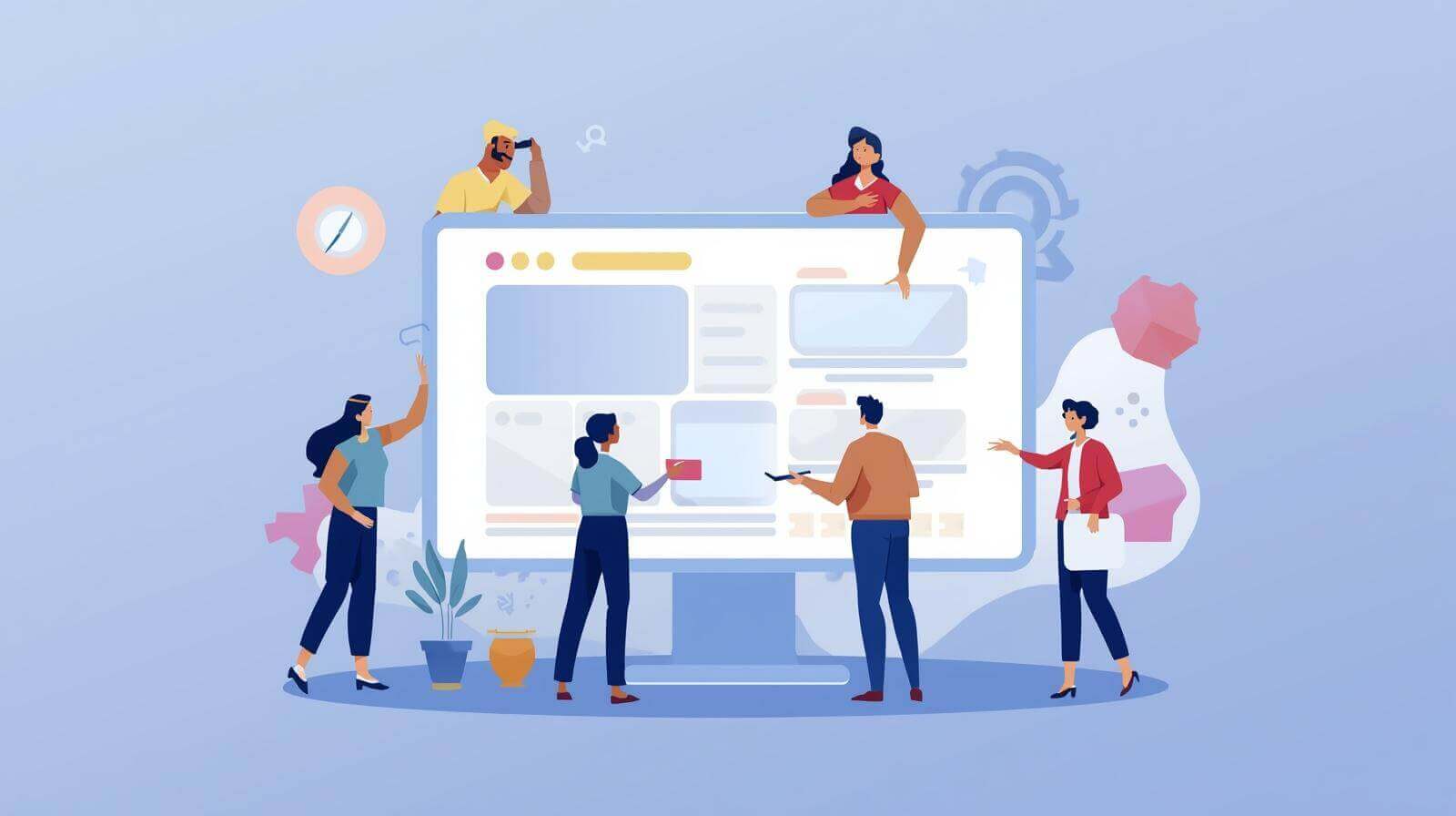 Visual concept of solving business SEO problems with clarity and growth