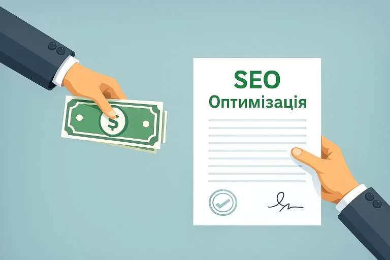 SEO optimization payment illustration