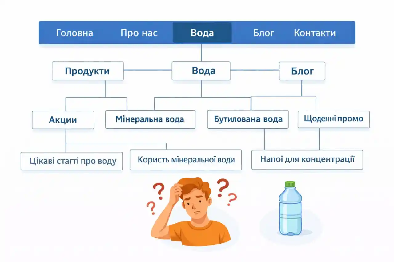 Incorrect website structure